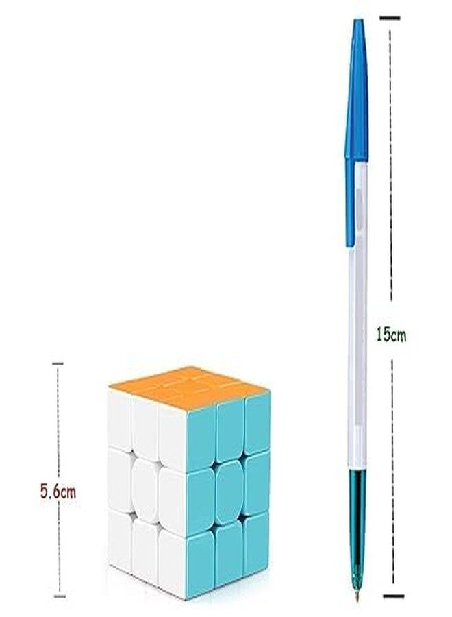 Neel مكعبات 3×3 عالية السرعة بدون ملصقات، لعبة مكعبات سحرية، عبوة من قطعة واحدة، متعددة الألوان، للأطفال. - Image 3